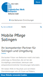 Mobile Screenshot of mobilepflege-solingen.de